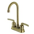 Kingston Brass KB8493EFL Bar Faucet, Antique Brass KB8493EFL